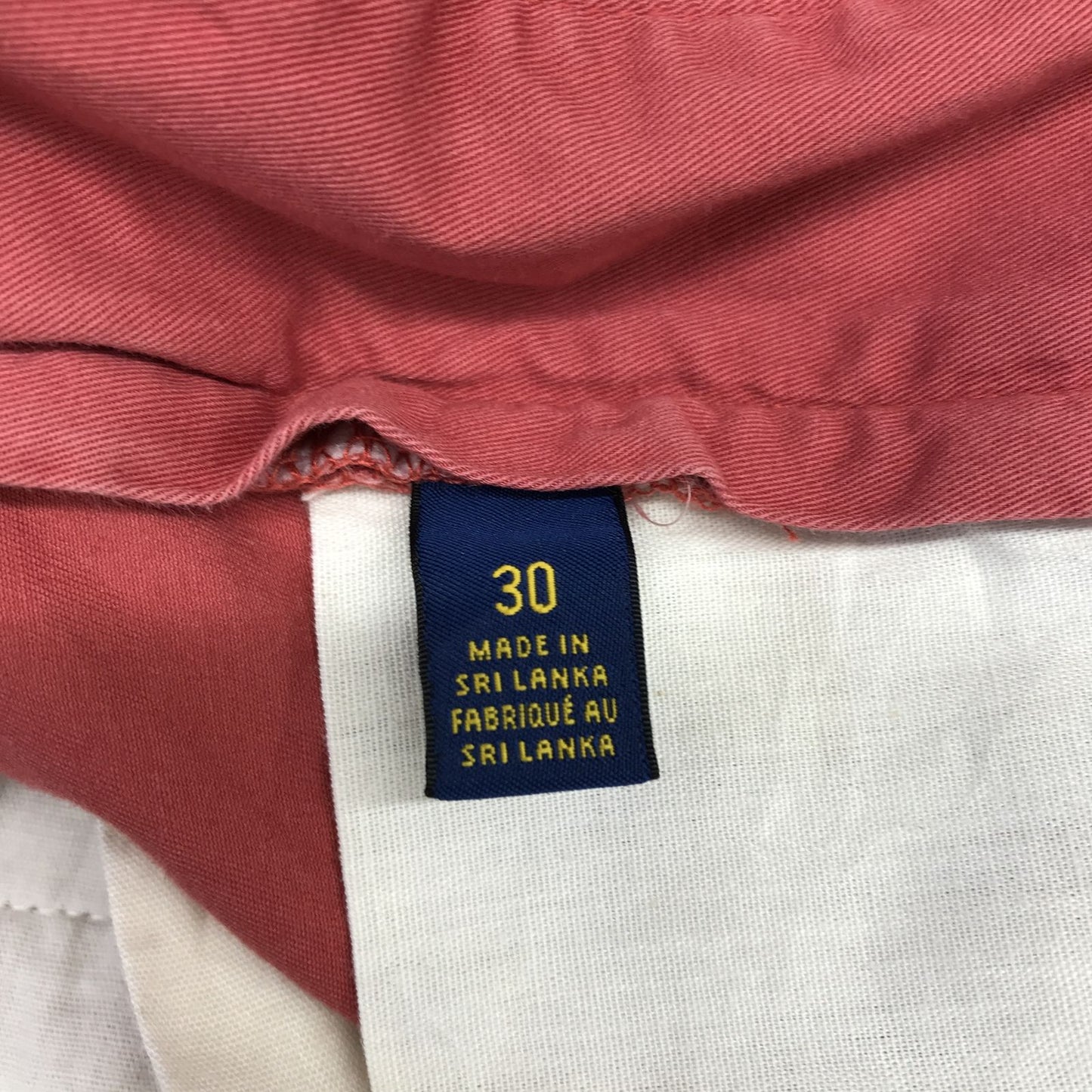 【中古】 ショートパンツ POLO by Ralph Lauren STRETCH CLASSIC FIT W30 ショートパンツ ショーツ ボルドー/バーガンディー【加古川物流】