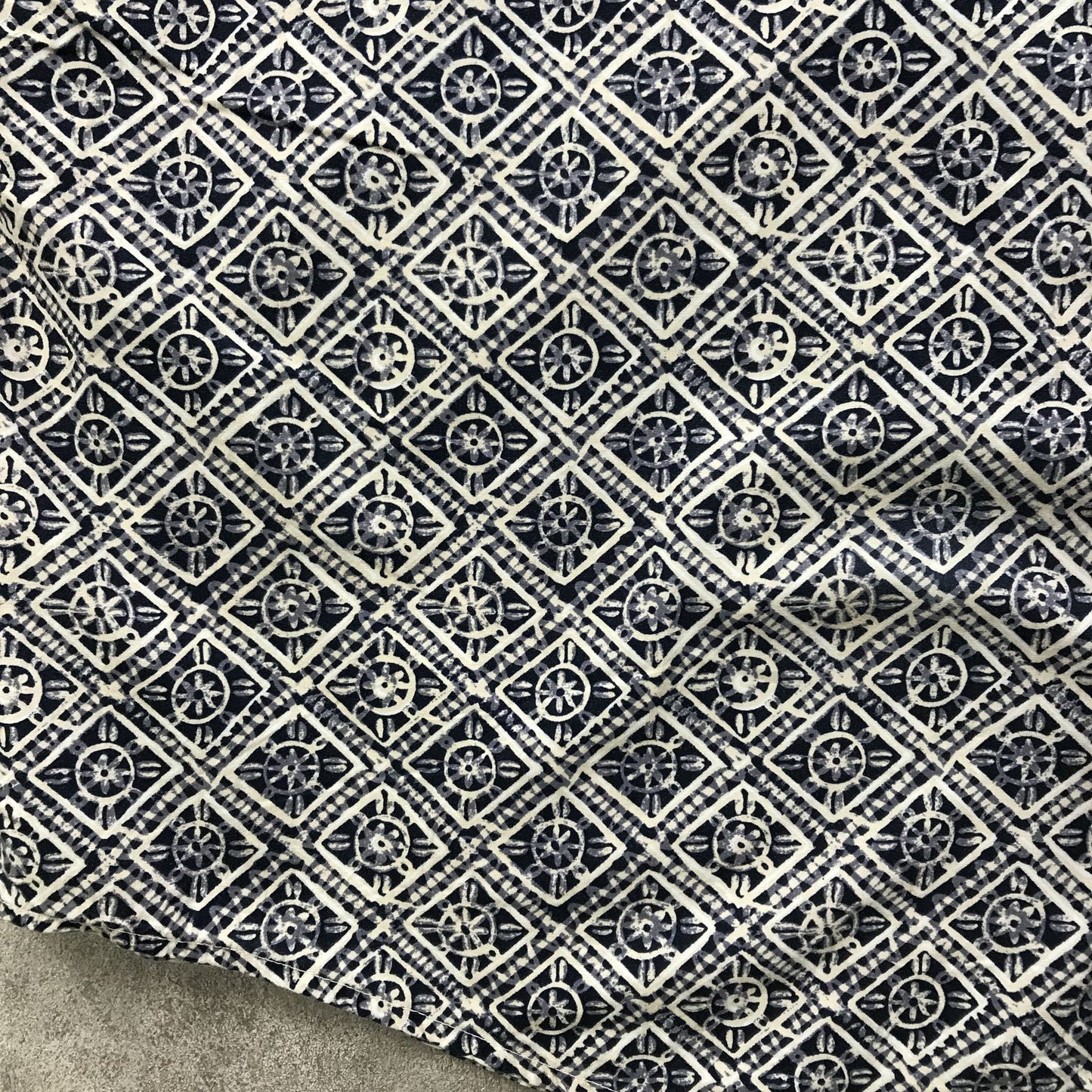 【中古】 半袖シャツ XL 90年代 マンシング総柄 モノグラム柄 コットンシャツ 半袖  ビンテージ その他 サイズ:XL【加古川物流】