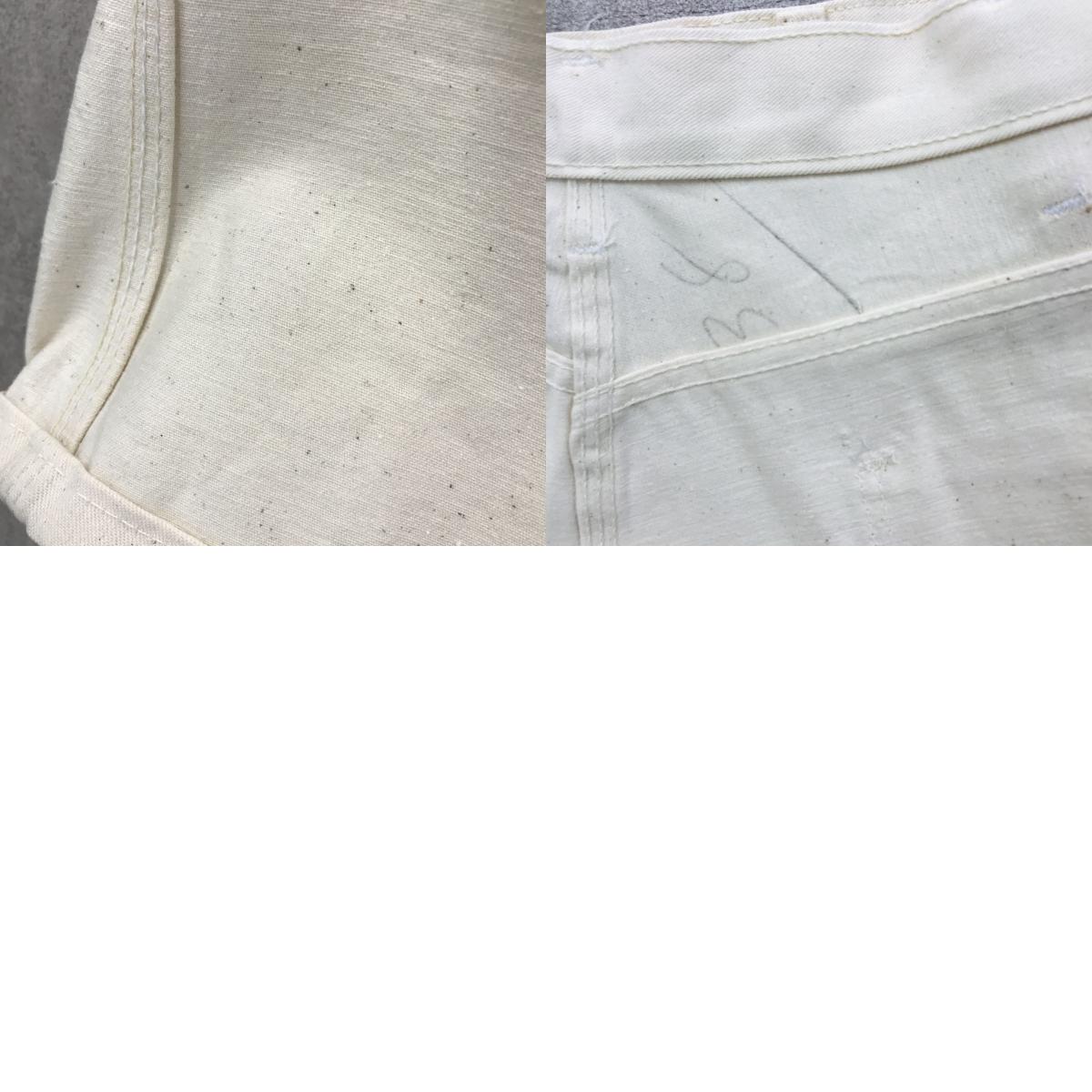【中古】Dickies | ディッキーズ ショートパンツ 70年代 Dickies ディッキーズ デッドストック?ハーフペインターパンツ ショートパンツ ワークパンツ オフホワイト 生成りコットンツイル 半パン ワークショーツ ホワイト【加古川物流】