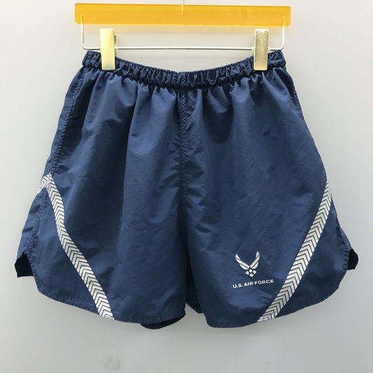 【中古】 ショートパンツ US.AIR FOCE トレーニングショーツ アメリカ軍 USA ネイビー【加古川物流】