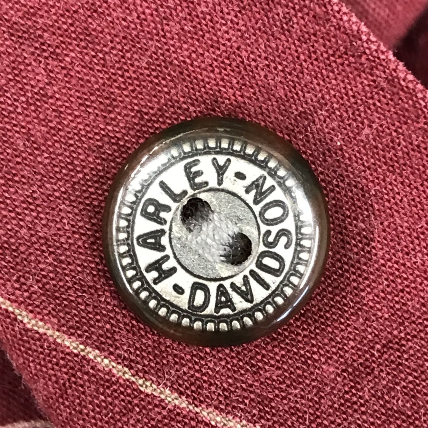 【中古】HARLEY-DAVIDSON | ハーレーダビットソン 半袖シャツ Harley-Davidson レーヨン混 ビンテージ シャツ 90s ハーレーダビッドソン HARLEY DAVIDSON バイク柄 アロハシャツ 総柄シャツ バーガンディー ボルドー/バーガンディー サイズ:L【加古川物流】