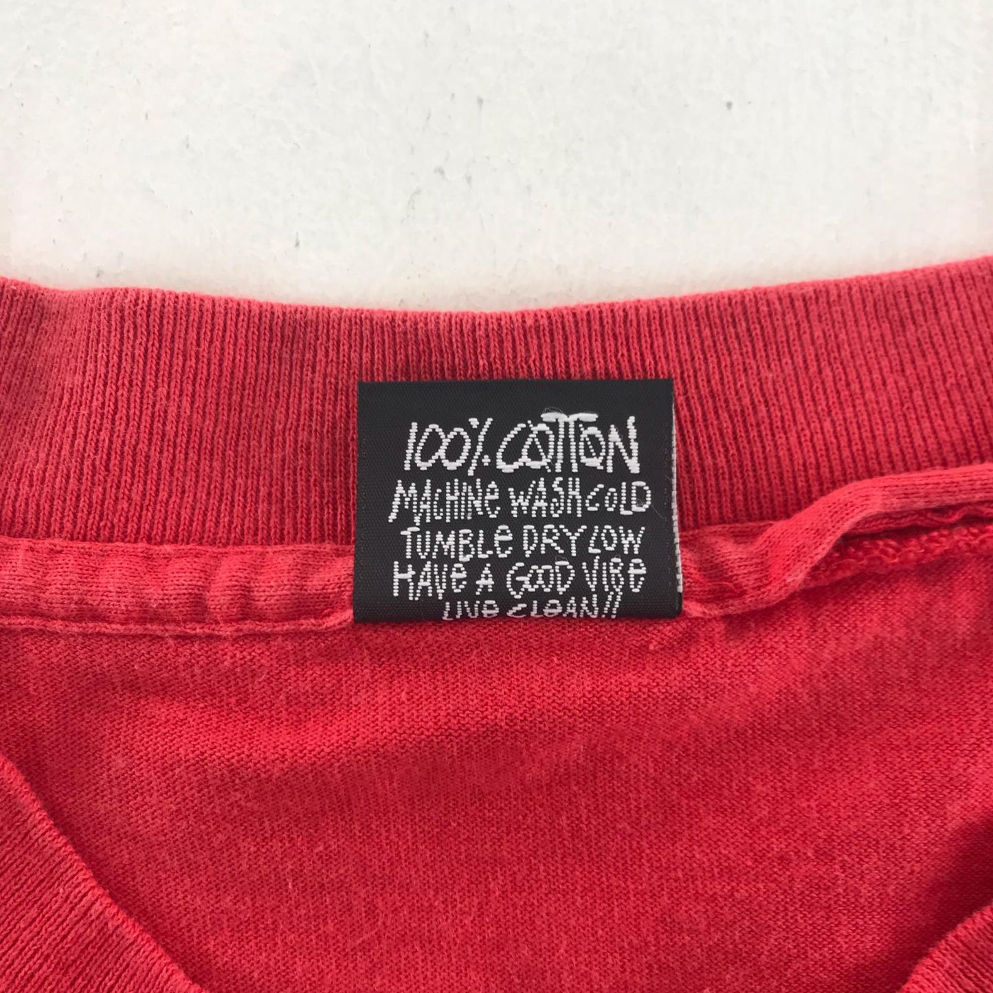 【中古】STUSSY | ステューシー Old Stussy LOGO Tee 半袖Tシャツ レッド サイズ:L【加古川物流】