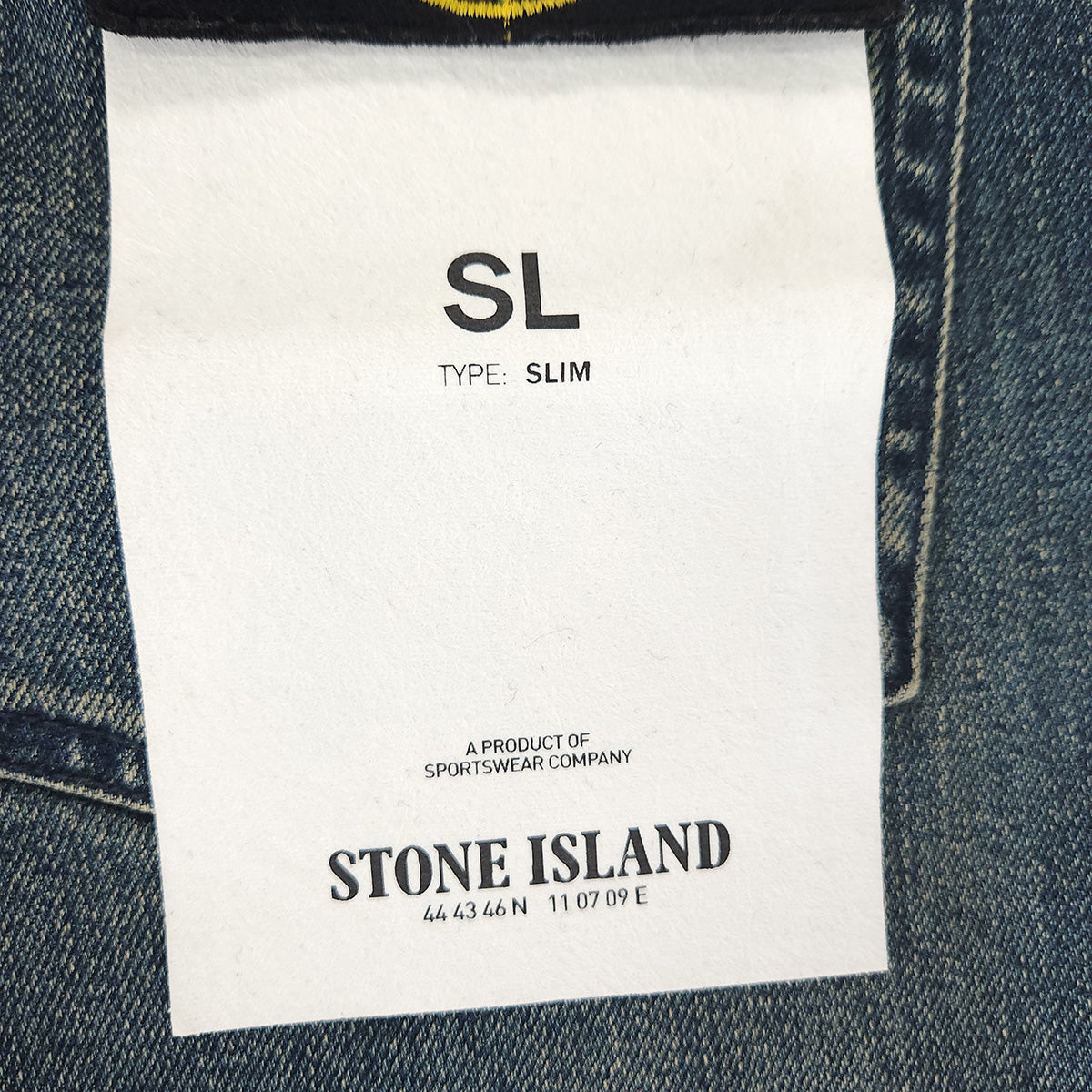 【中古】STONE ISLAND | ストーンアイランド SL デニムパンツ 6915J1BRA インディゴ【加古川物流】