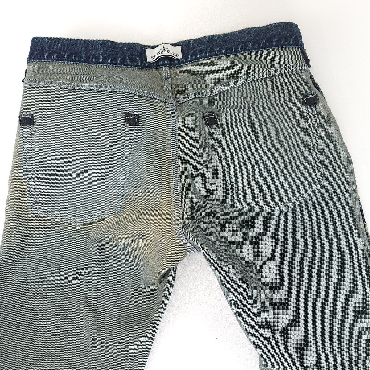 【中古】STONE ISLAND | ストーンアイランド SL デニムパンツ 6915J1BRA インディゴ【加古川物流】
