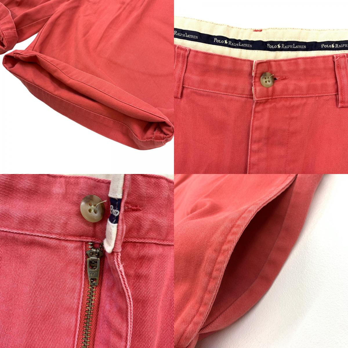 【中古】POLO RALPH LAUREN | ポロ・ラルフローレン POLO CHINO 2タック チノ ショートパンツ ピンク サイズ:36【加古川物流】