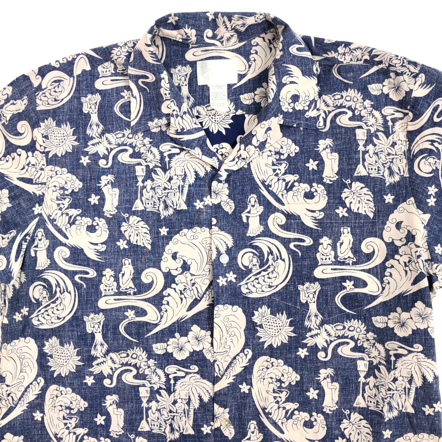 【中古】 70年代頃 裏地 ハワイアンシャツ アロハ ハワイ製 その他トップス【加古川物流】