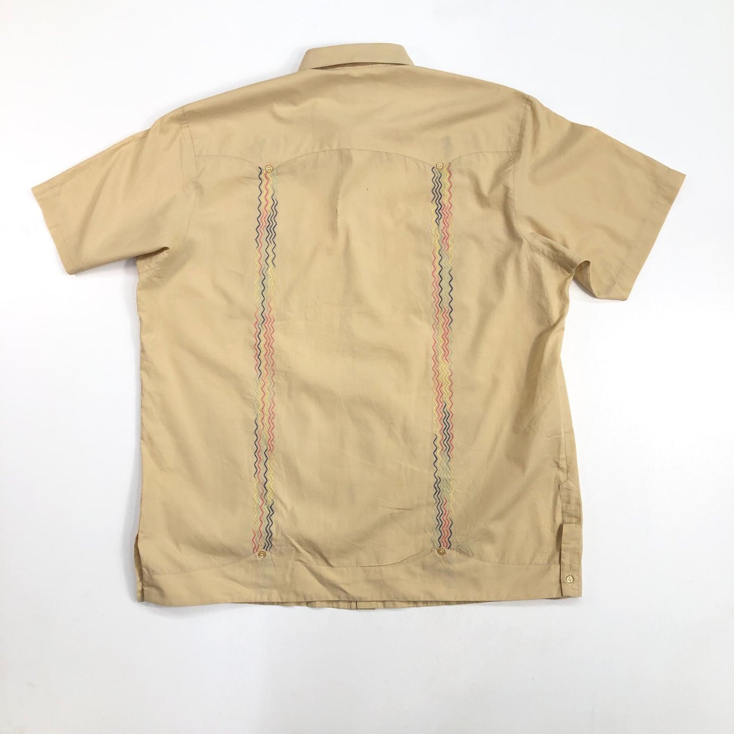 【中古】 PANABRISA キューバシャツ 半袖シャツ イエロー サイズ:L【加古川物流】