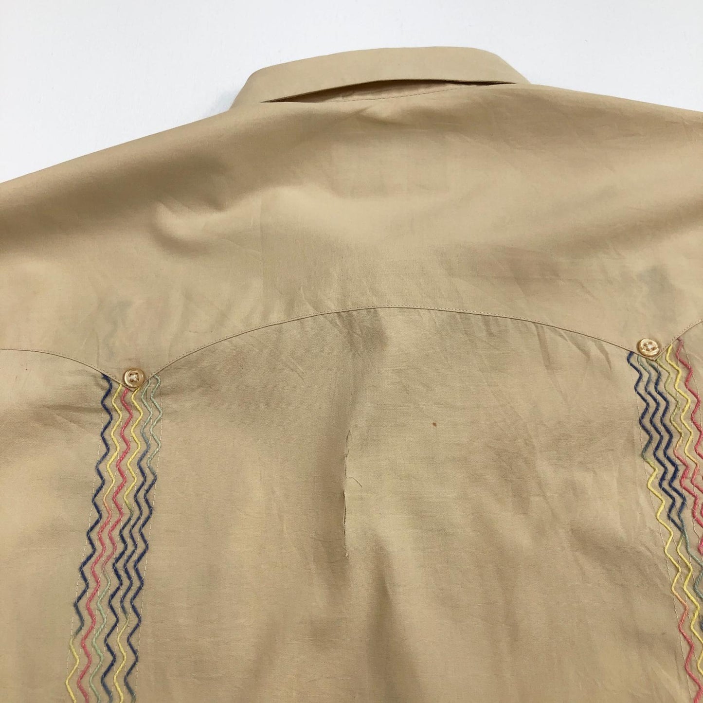 【中古】 PANABRISA キューバシャツ 半袖シャツ イエロー サイズ:L【加古川物流】