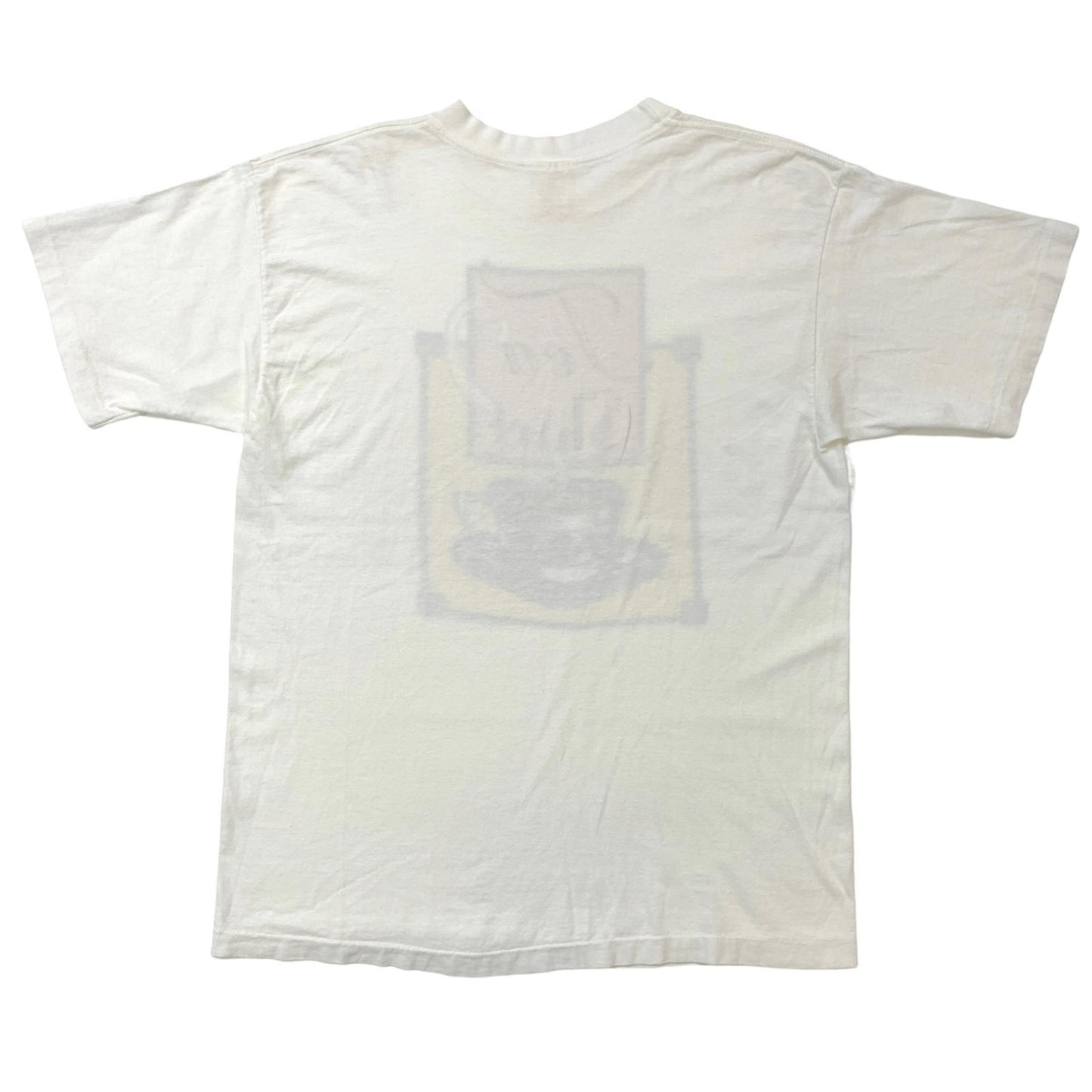 【中古】 SCREEN CREATIONS 90年代 1996 Hallmark Licensing, Inc. Tea Shirt 紅茶 アートTe USA製 半袖Tシャツ ホワイト サイズ:L【加古川物流】