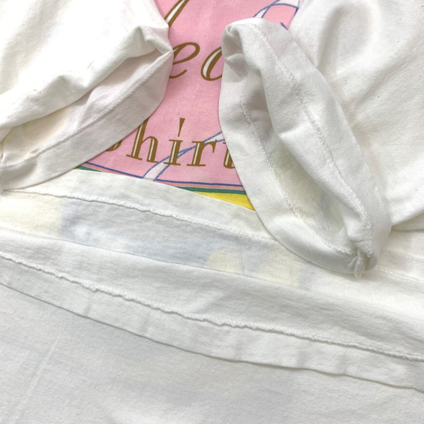 【中古】 SCREEN CREATIONS 90年代 1996 Hallmark Licensing, Inc. Tea Shirt 紅茶 アートTe USA製 半袖Tシャツ ホワイト サイズ:L【加古川物流】