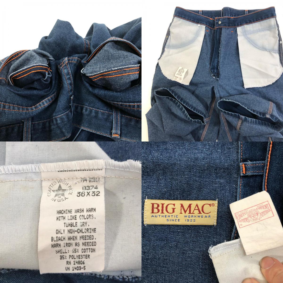 【中古】BIG MAC | ビッグマック デニムパンツ インディゴ【加古川物流】