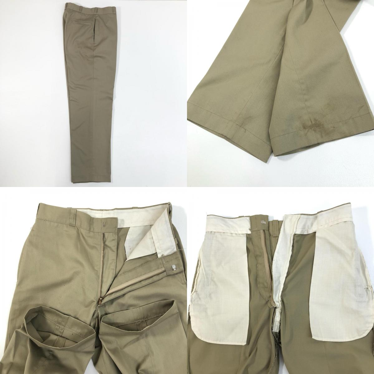 【中古】MILITARY衣料 | ミリタリーイリョウ チノパンツ ベージュ【加古川物流】