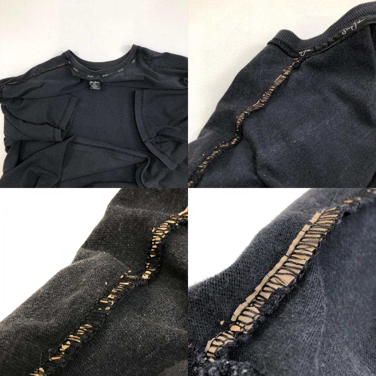 【中古】VINTAGE衣料 | ヴィンテージイリョウ 【SEAN JOHN】 半袖Tシャツ ブラック【加古川物流】