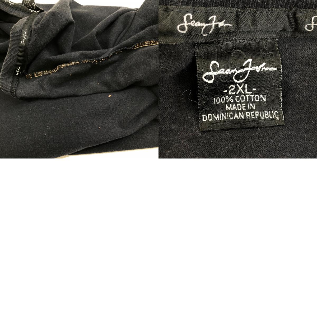 【中古】VINTAGE衣料 | ヴィンテージイリョウ 【SEAN JOHN】 半袖Tシャツ ブラック【加古川物流】