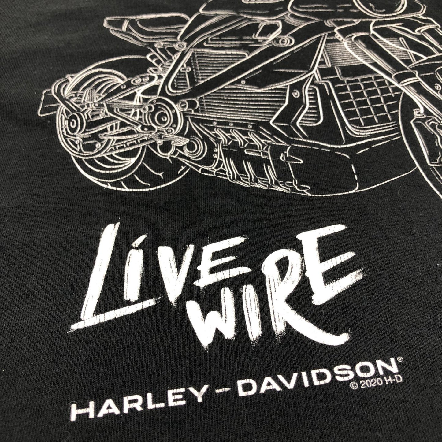 【中古】HARLEY-DAVIDSON | ハーレーダビットソン 半袖Tシャツ ブラック【加古川物流】