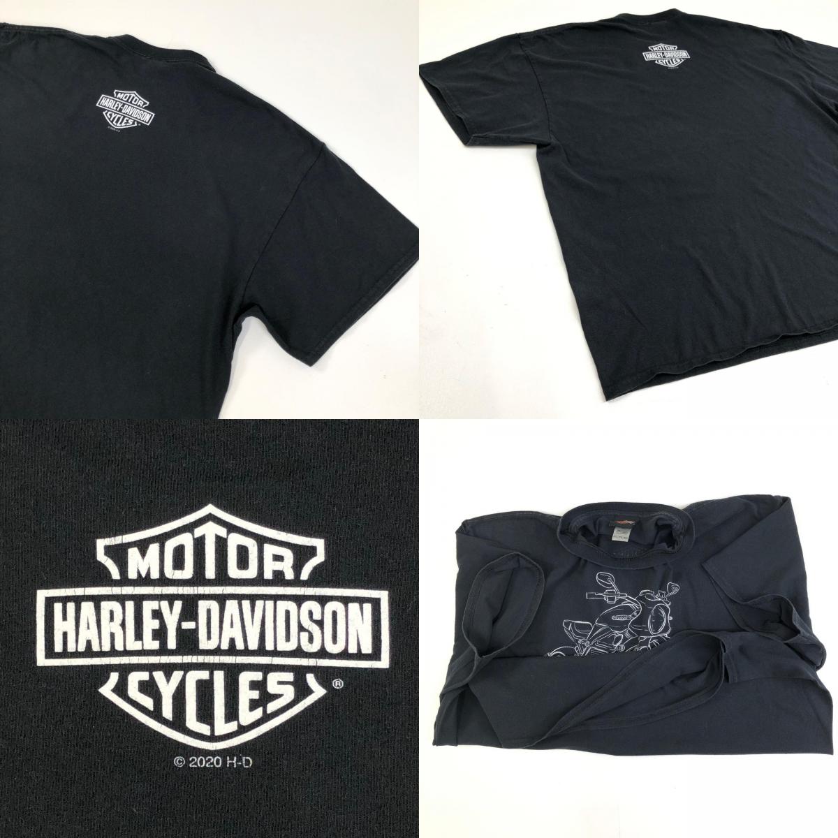 【中古】HARLEY-DAVIDSON | ハーレーダビットソン 半袖Tシャツ ブラック【加古川物流】