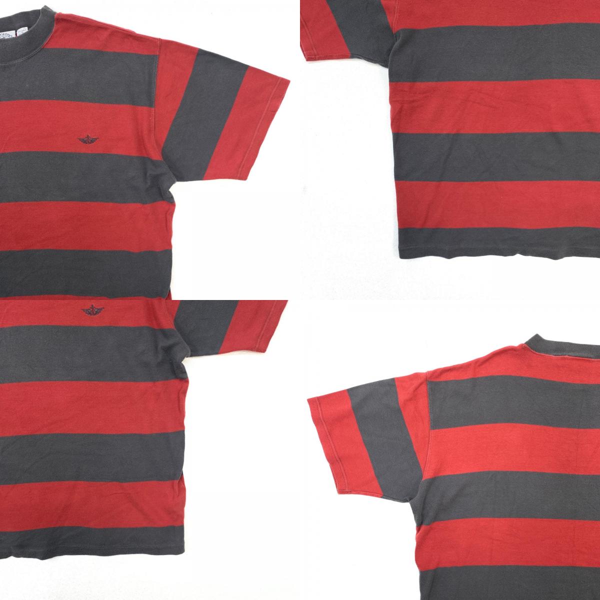 【中古】 DOCKERS 90年代 ワイドボーダー 半袖Tシャツ サイズ:XL【加古川物流】