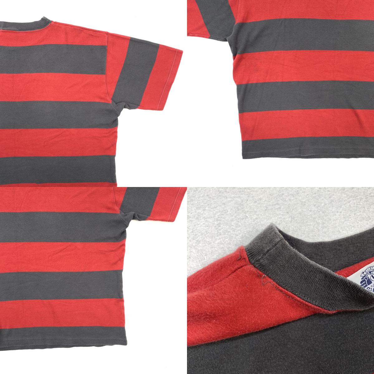 【中古】 DOCKERS 90年代 ワイドボーダー 半袖Tシャツ サイズ:XL【加古川物流】