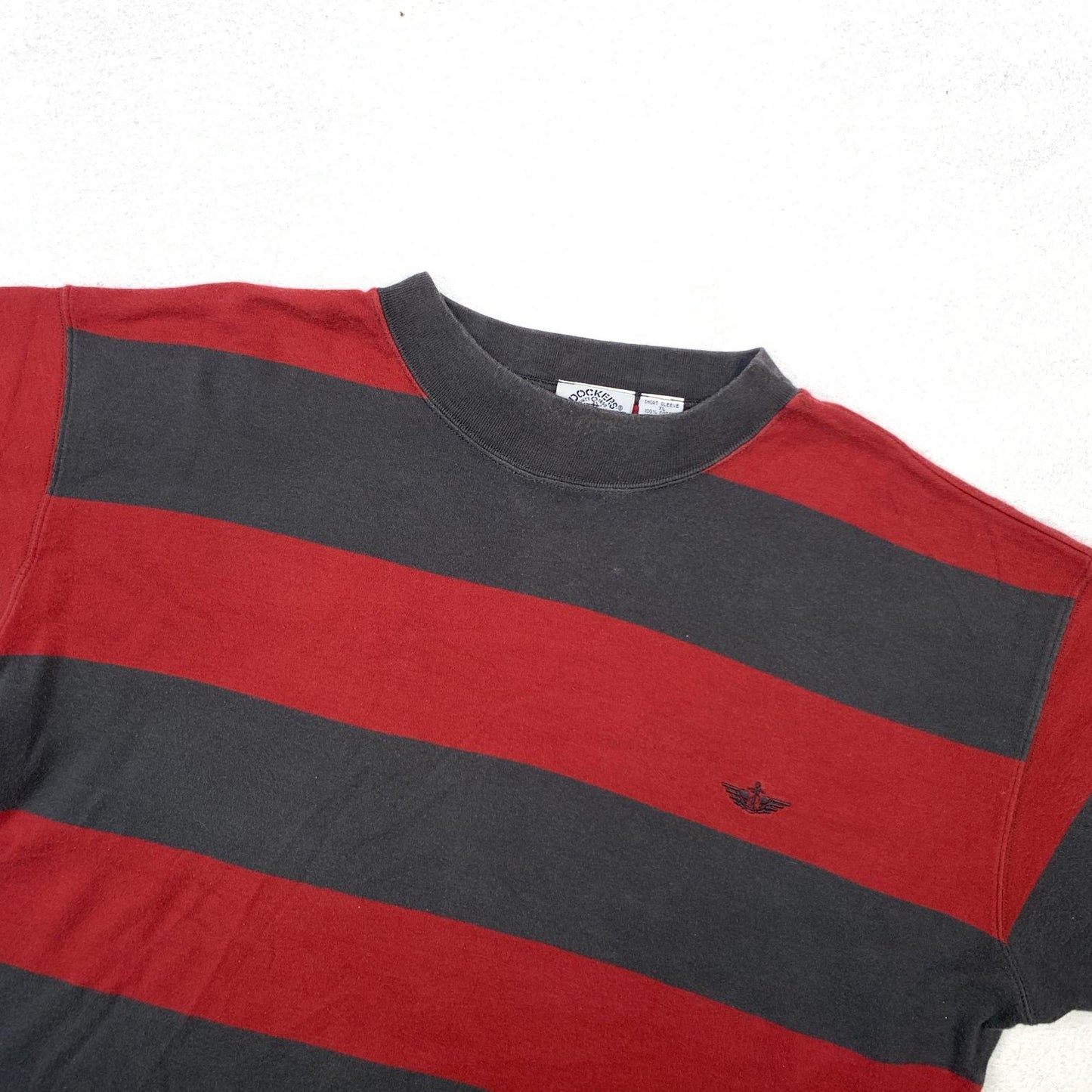 【中古】 DOCKERS 90年代 ワイドボーダー 半袖Tシャツ サイズ:XL【加古川物流】