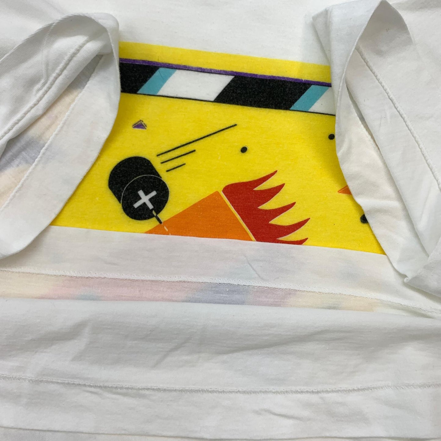 【中古】 UNITED COLORS OF BENETTON Outdoor Clothing ベネトン アウトドア クロージング DETROIT GLAND PRIX F1レース 半袖Tシャツ ホワイト【加古川物流】
