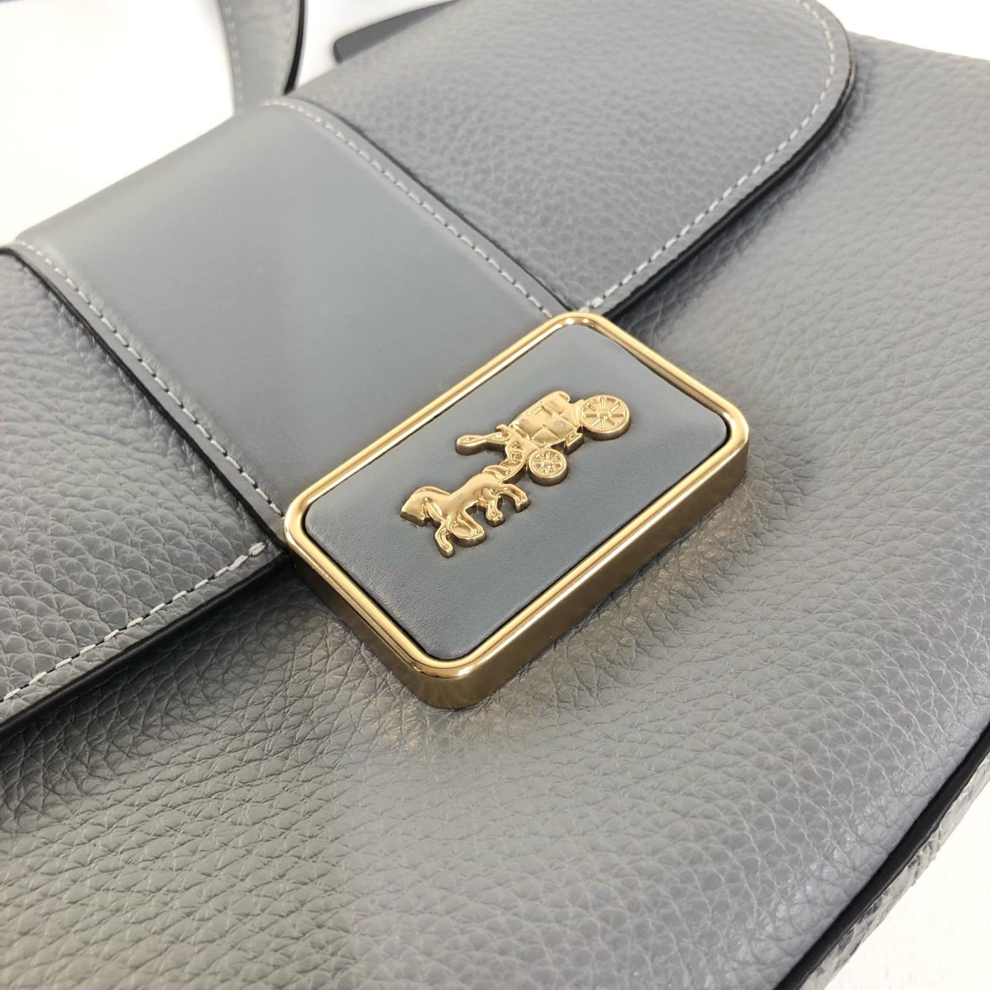 【中古】COACH | コーチ グレース ショルダー バッグ ショルダーバッグ CF390 ブルー【加古川物流】