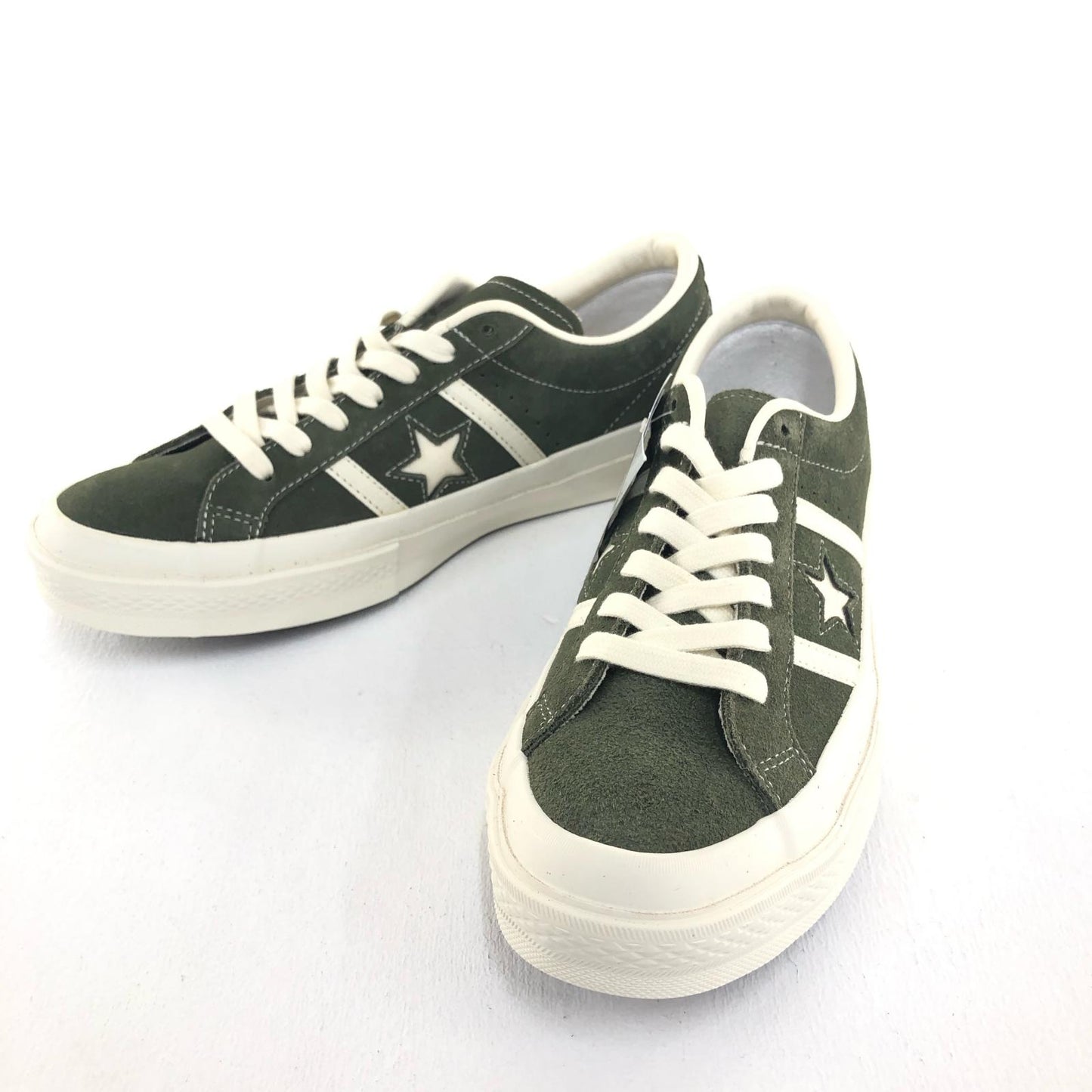 【中古】CONVERSE | コンバース STAR&BARS SUEDE DX スニーカー 1CL757 カーキ【加古川物流】