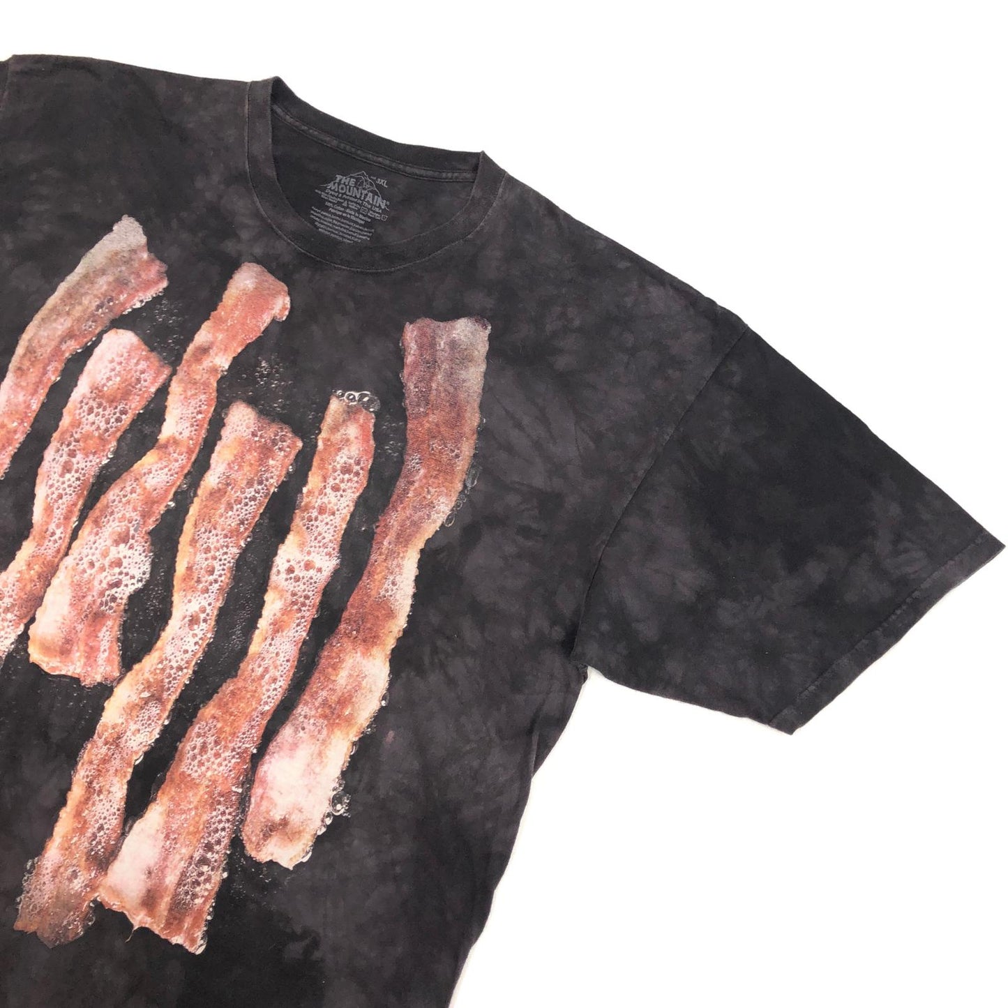 【中古】 THE MOUNTAIN ザ マウンテン 焼きベーコン 半袖Tシャツ グレー【加古川物流】