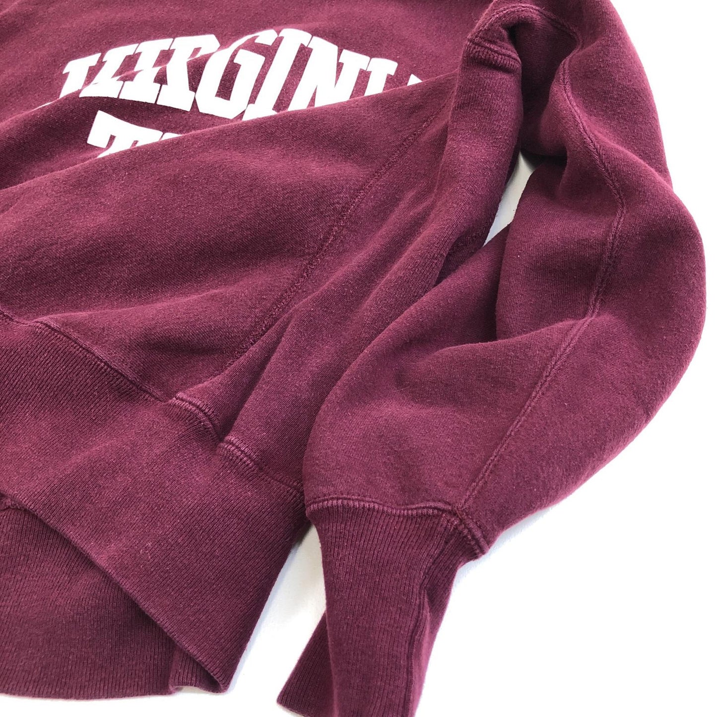 【中古】Lee | リー スウェット VIRGINIA TECH MADE IN USA ボルドー/バーガンディー サイズ:L【加古川物流】