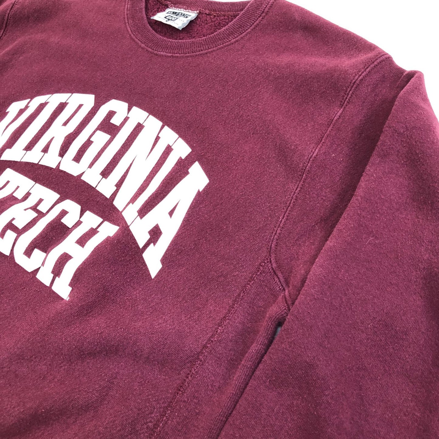 【中古】Lee | リー スウェット VIRGINIA TECH MADE IN USA ボルドー/バーガンディー サイズ:L【加古川物流】