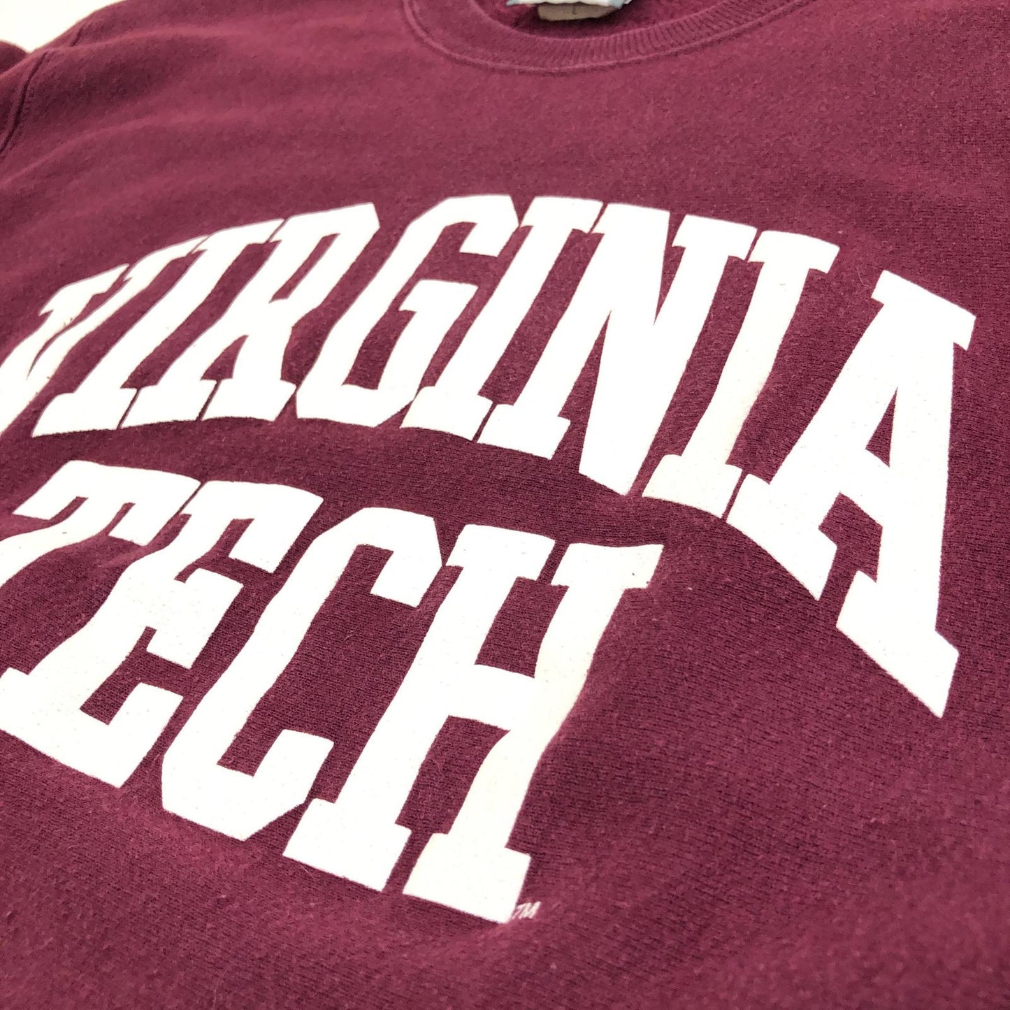 【中古】Lee | リー スウェット VIRGINIA TECH MADE IN USA ボルドー/バーガンディー サイズ:L【加古川物流】