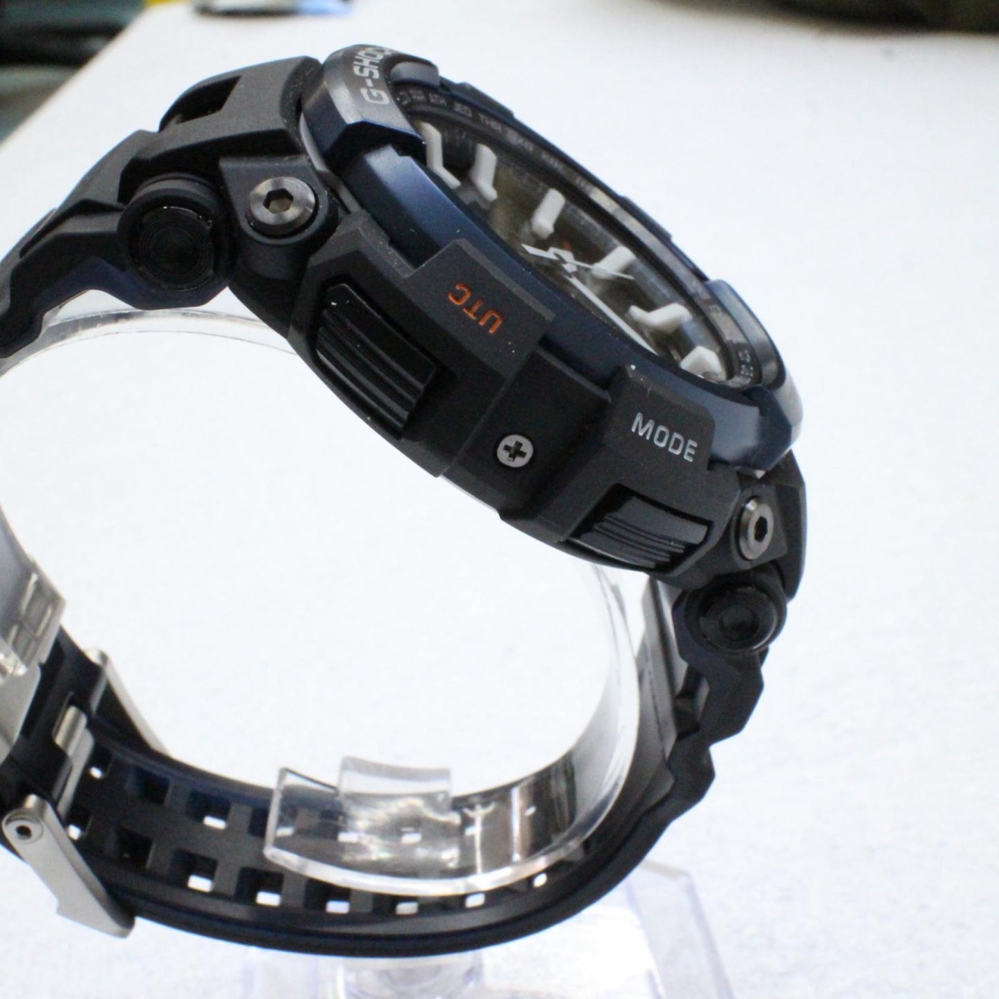 【中古】G-SHOCK | ジーショック GRAVITYMASTER 腕時計 GPW-2000-1A2JF アナログ表示 ソーラー電波時計 ブルー 文字盤グレー【加古川物流】