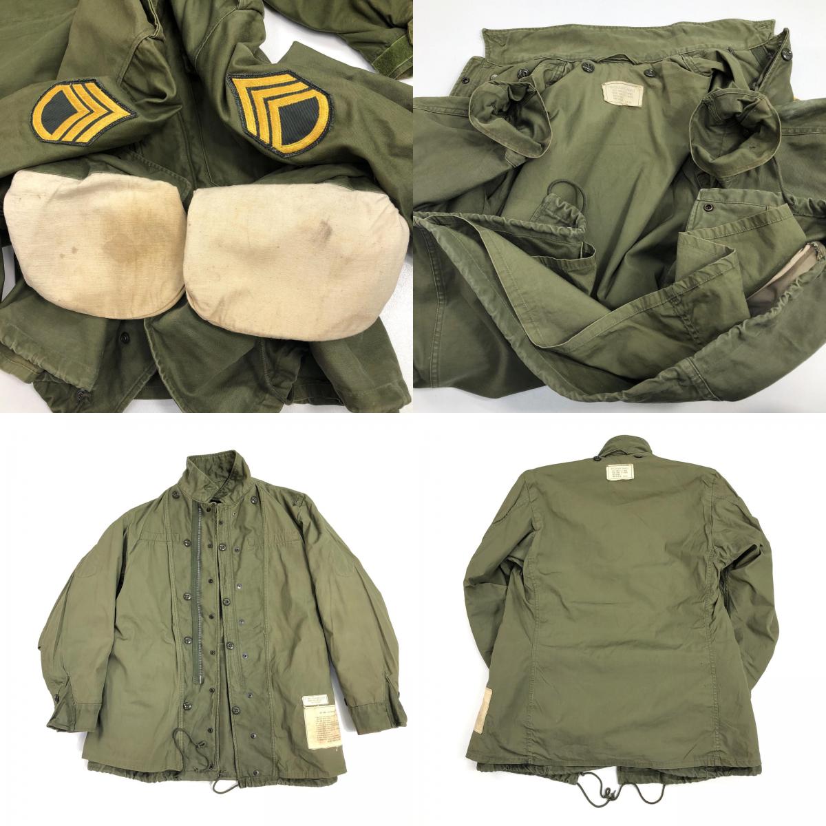 【中古】 60年代 アメリカ軍 実物 フィールドジャケット M-1951 ミリタリージャケット 8405-255-8590 オリーブ【加古川物流】