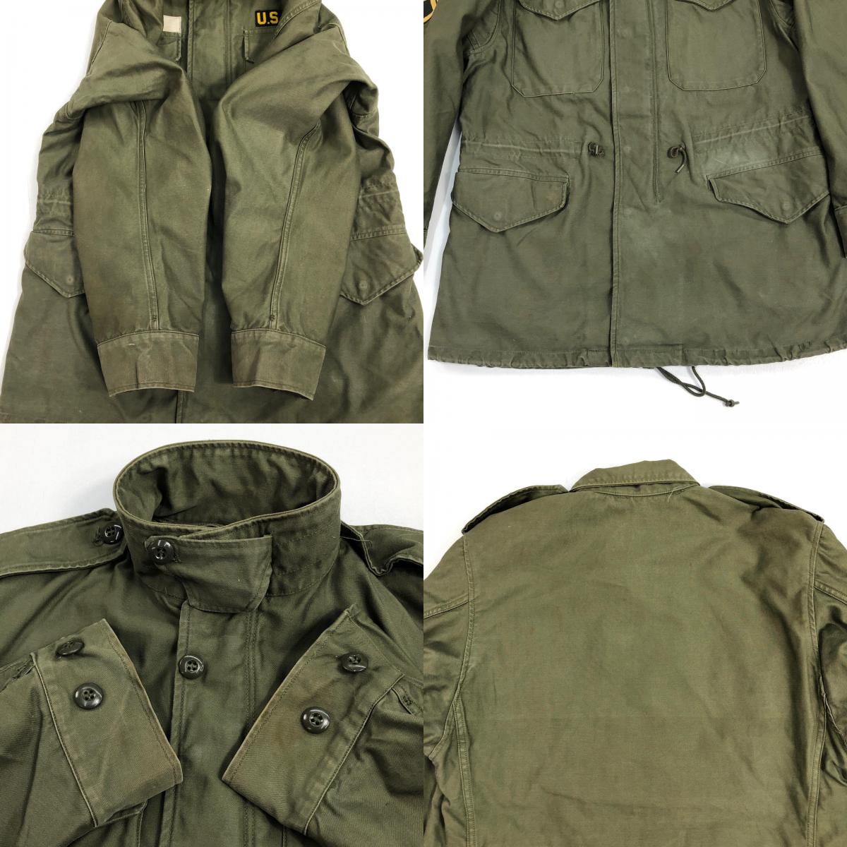 【中古】 60年代 アメリカ軍 実物 フィールドジャケット M-1951 ミリタリージャケット 8405-255-8590 オリーブ【加古川物流】