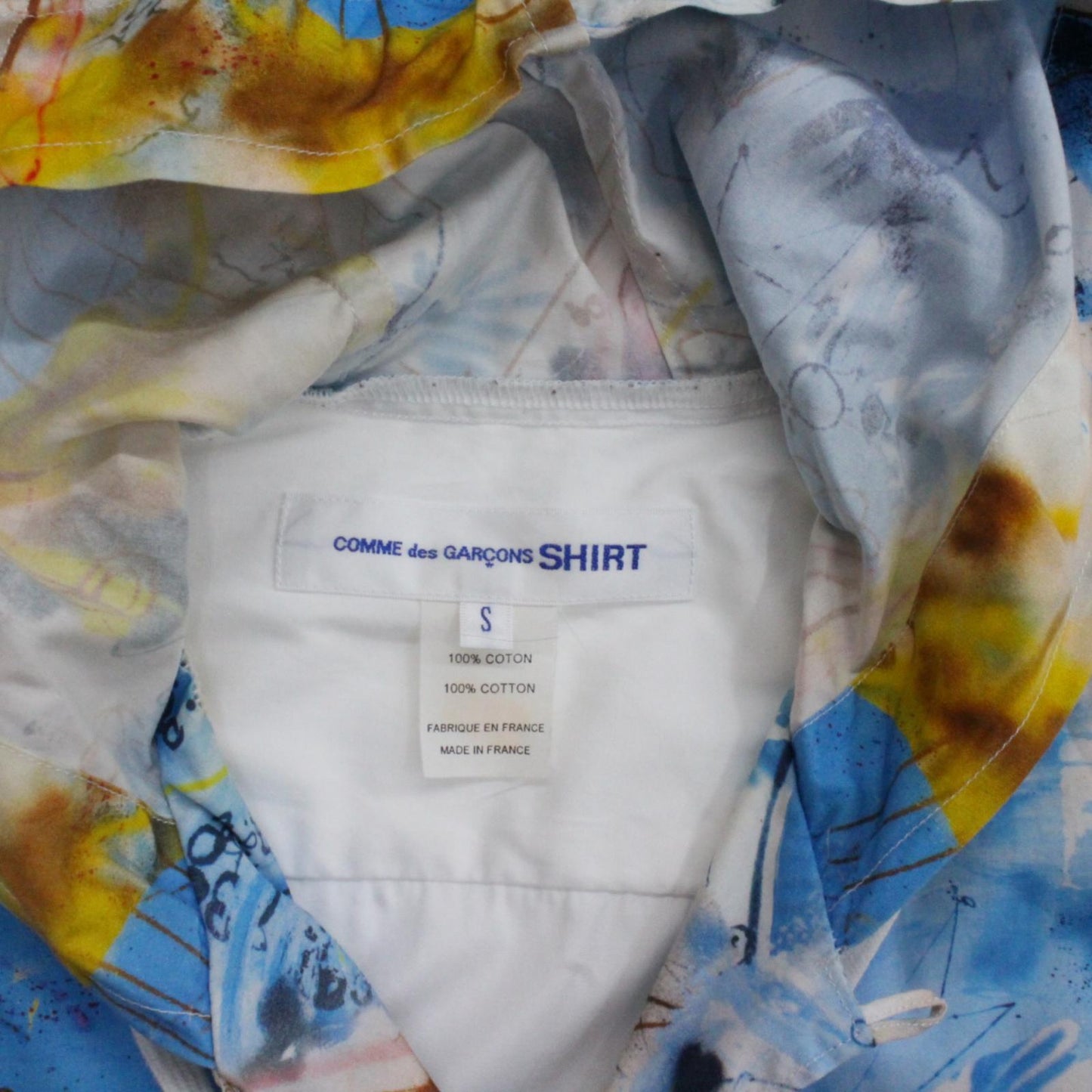 【中古】COMME des GARCONS SHIRT | コムデギャルソンシャツ FUTURA2000 長袖シャツ W28093 サイズ:S【加古川物流】