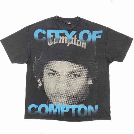 【中古】 RUTHLESS RECORDS EASY E COMPTON 半袖Tシャツ ブラック【加古川物流】