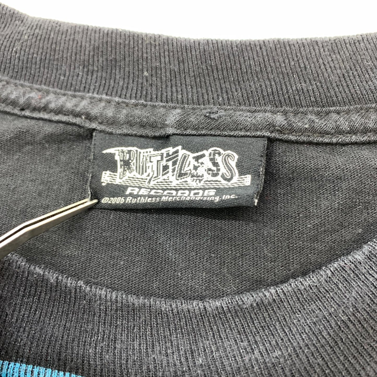 【中古】 RUTHLESS RECORDS EASY E COMPTON 半袖Tシャツ ブラック【加古川物流】