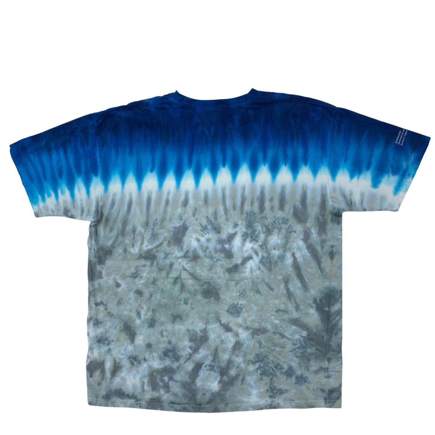 【中古】 Hand Dyed by Sundog Smithsonian's National Air and Space Museum ロッキード社 戦略偵察機SR-71 ブラックバード 半袖Tシャツ ブルー サイズ:XL【加古川物流】