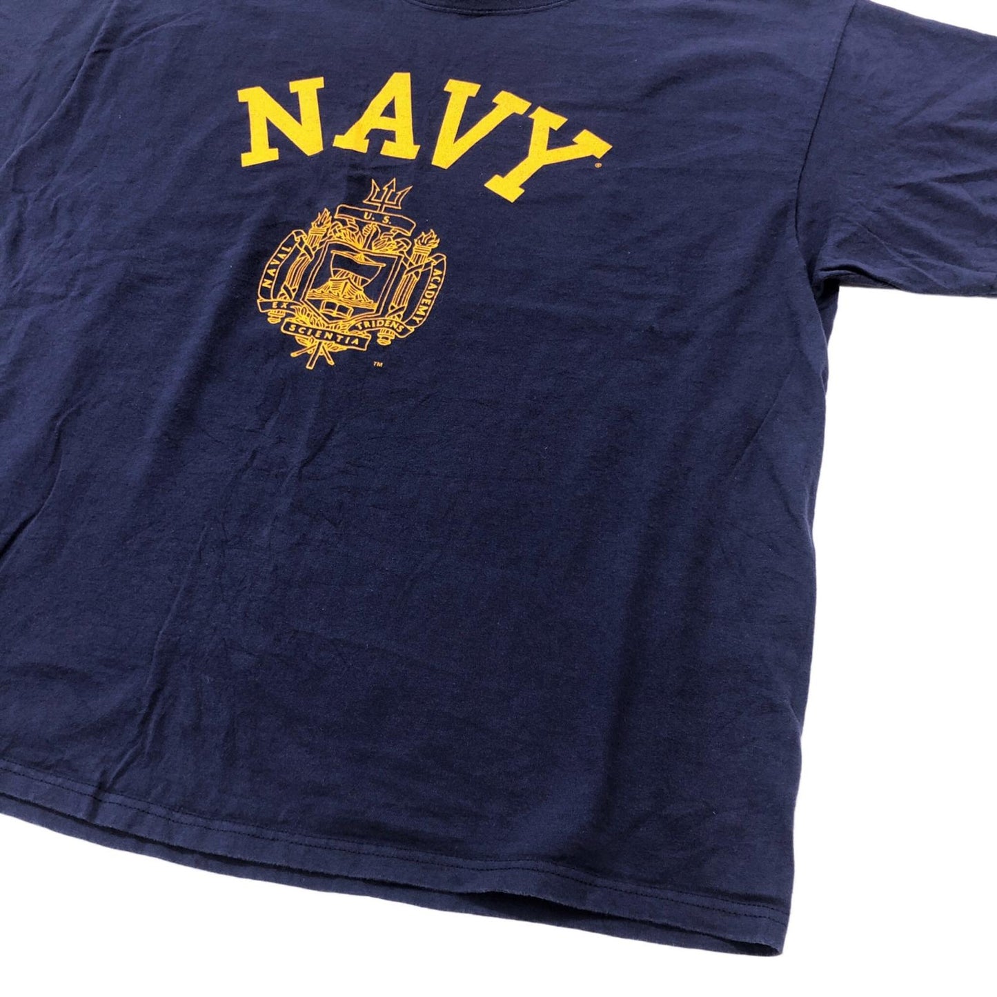 【中古】 DELTA U.S.NAVY 半袖Tシャツ ネイビー【加古川物流】