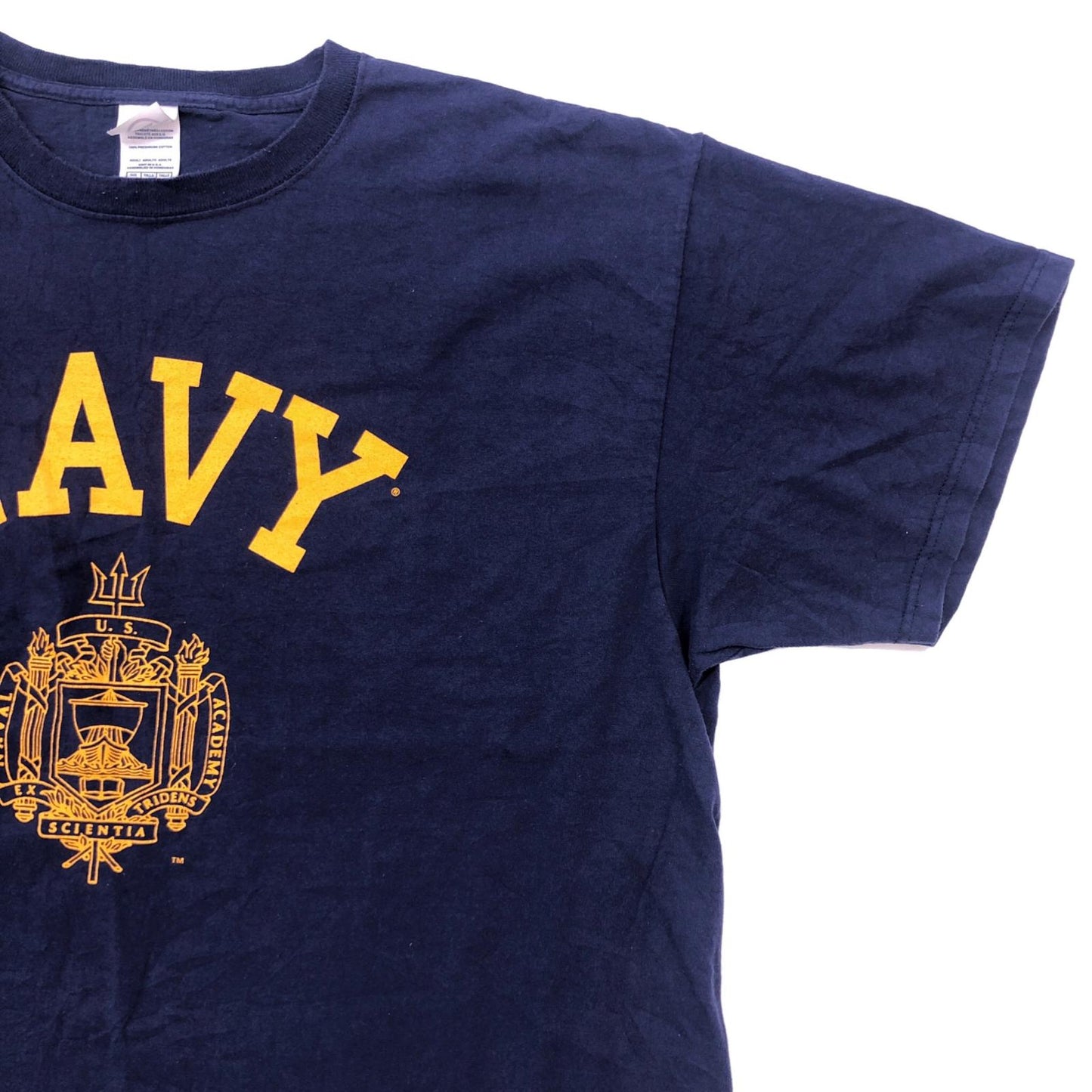 【中古】 DELTA U.S.NAVY 半袖Tシャツ ネイビー【加古川物流】