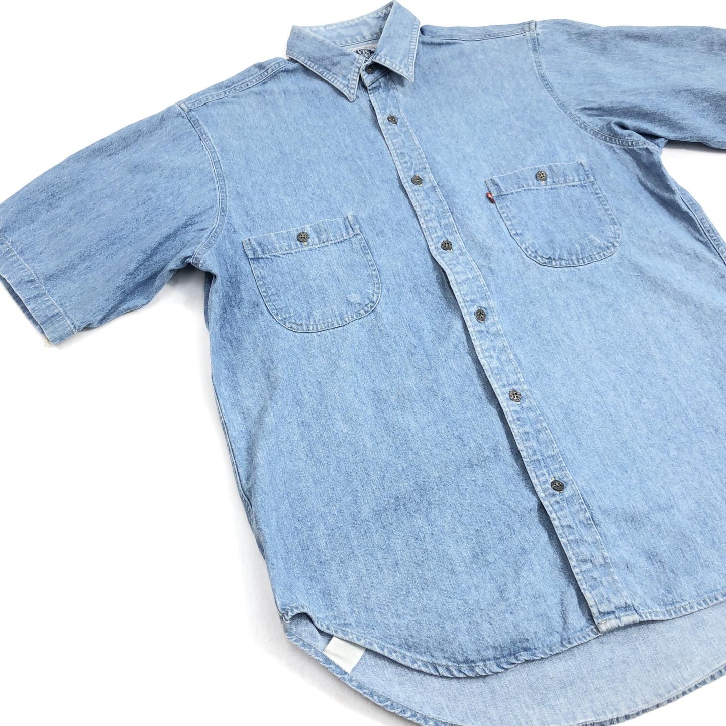 【中古】Levi's | リーバイス ~90年代 DENIM SHIRTS デニムシャツ 半袖シャツ ブルー サイズ:S【加古川物流】