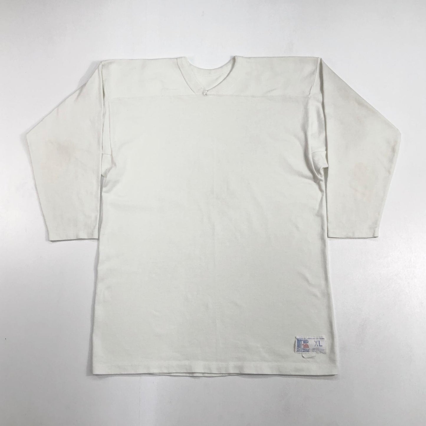 【中古】Russell Athletic | ラッセルアスレチック 90年代 フットボールT 半袖Tシャツ ホワイト サイズ:XL【加古川物流】