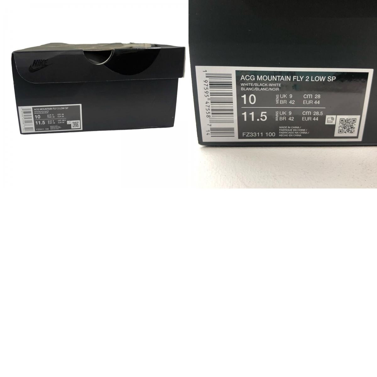 【中古】NIKE ACG | ナイキ エーシージー CDG HOMME PLUS ACG MOUNTAIN FLY 2 LOW SP スニーカー FZ3311-100 ホワイト 28cm【加古川物流】