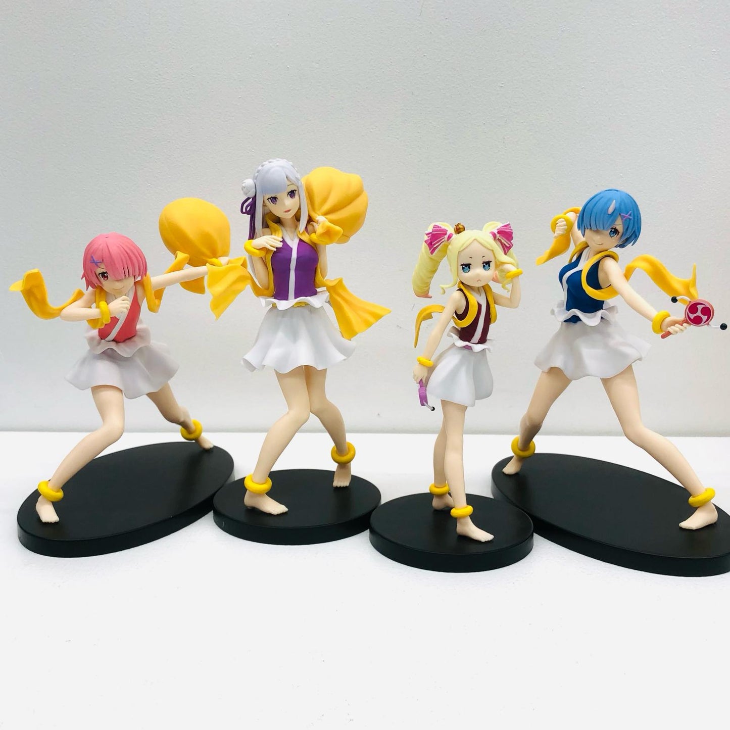 【中古】 Re:ゼロから始める異世界生活 フィギュア レム ラム エミリア ベアトリス 4体セット【フィギュア】【加古川物流】