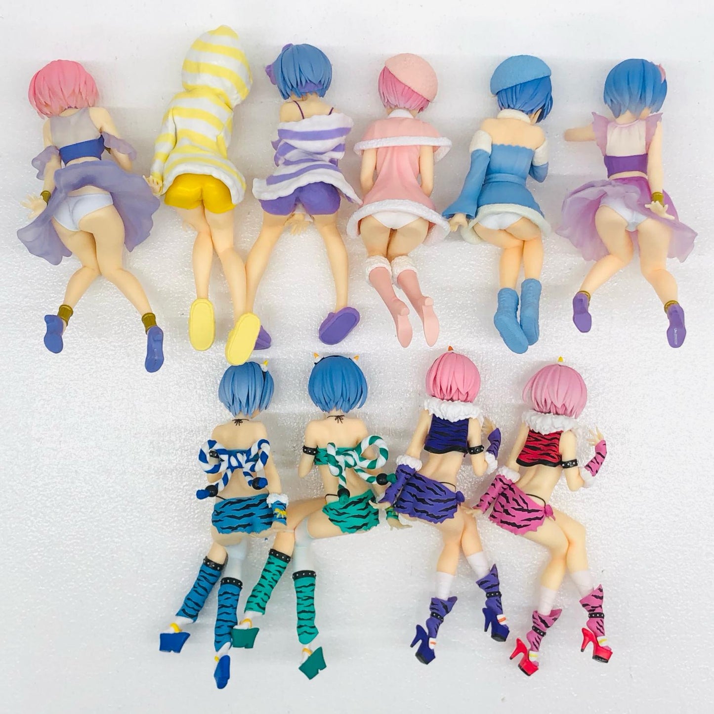 【中古】 Re:ゼロから始める異世界生活 フィギュア レム ラム ほか 10体セット【フィギュア】【加古川物流】