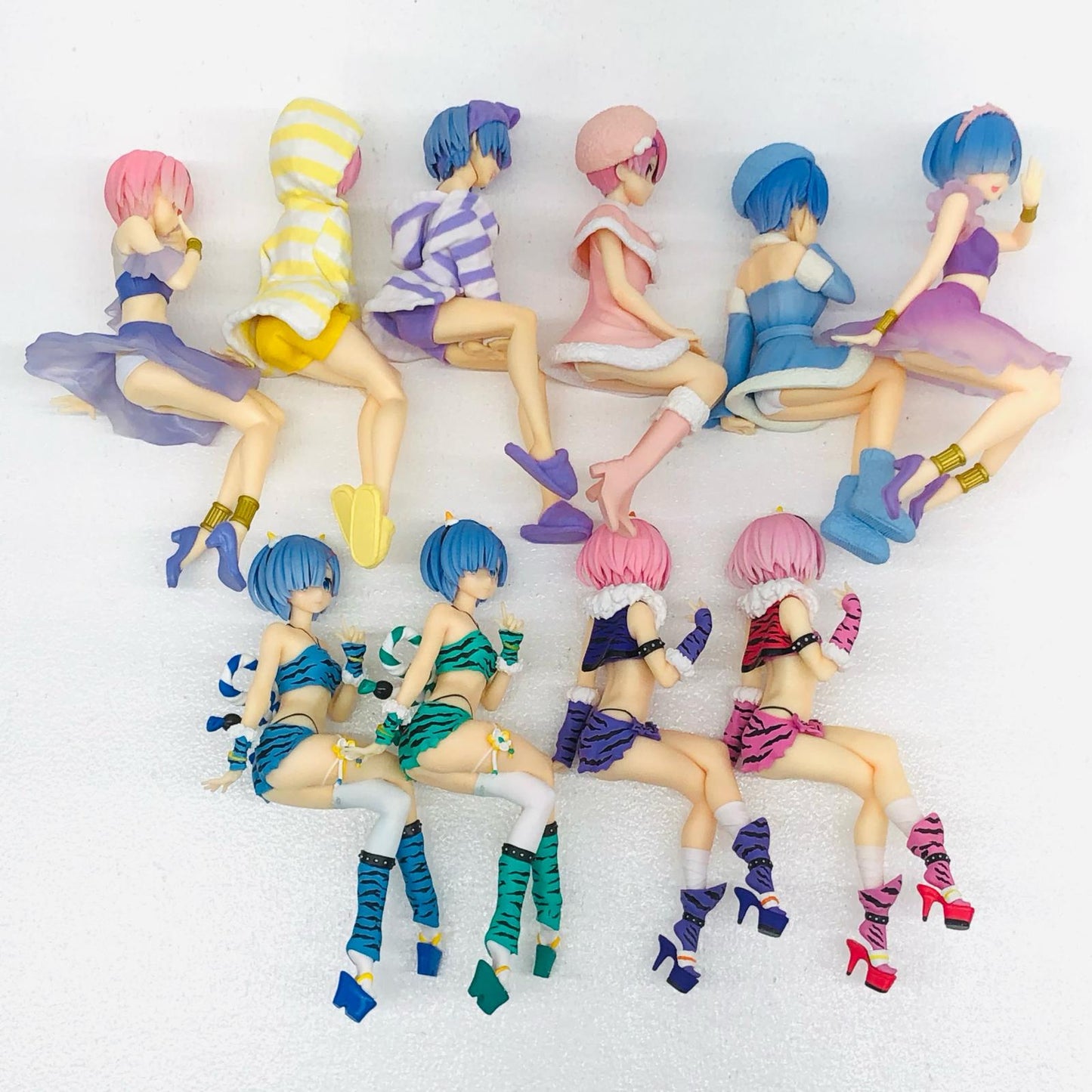【中古】 Re:ゼロから始める異世界生活 フィギュア レム ラム ほか 10体セット【フィギュア】【加古川物流】