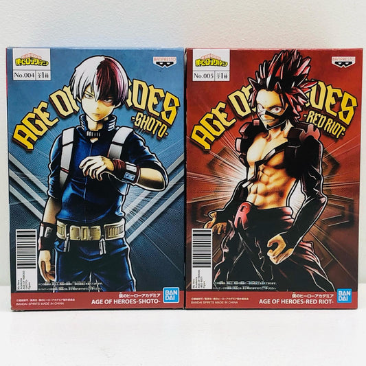 【中古】 フィギュア 「僕のヒーローアカデミア」 轟焦凍 切島鋭児 AGE OF HEROES 2体セット【フィギュア】【加古川物流】