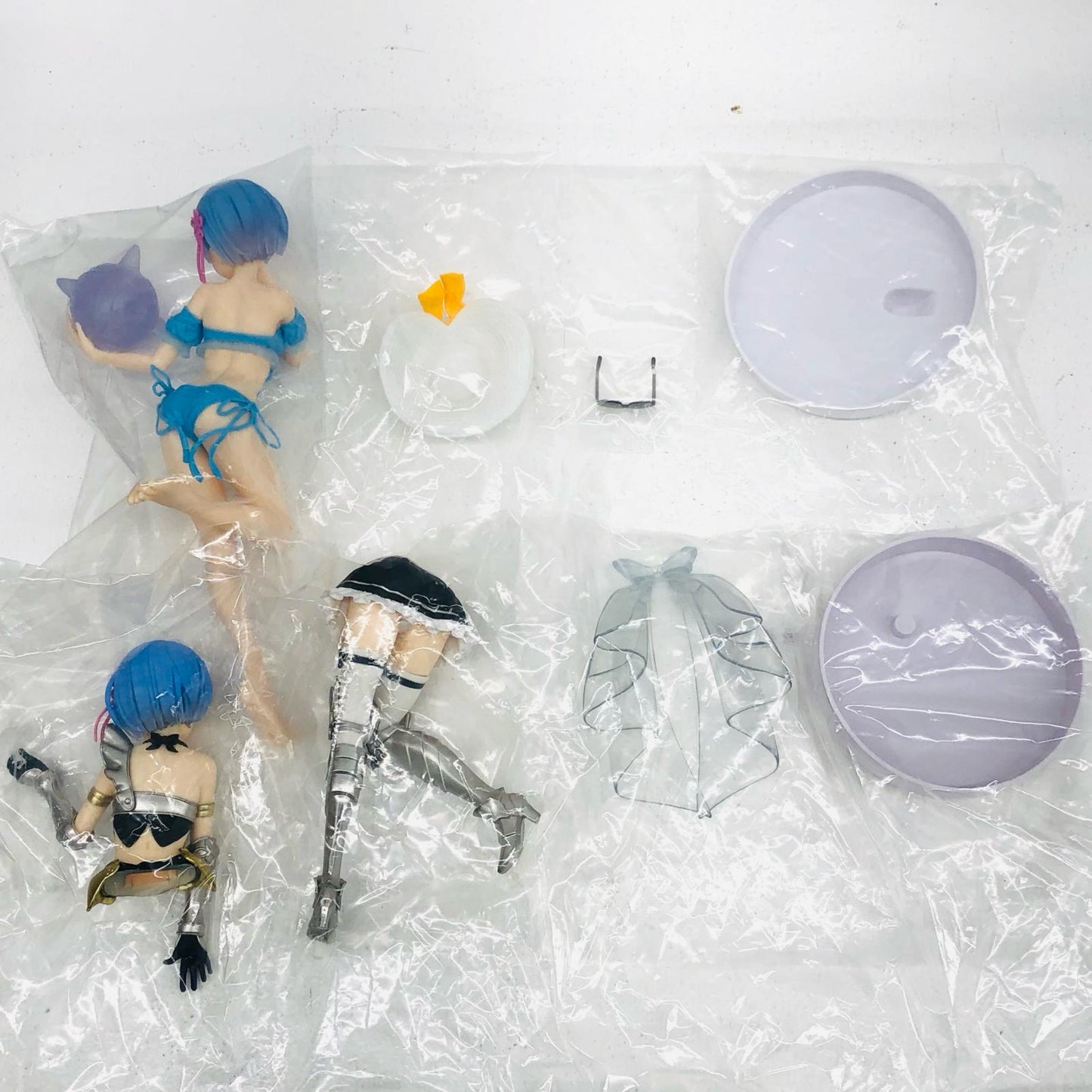 【中古】 「Re:ゼロから始める異世界生活」 フィギュア レム ラム エミリア EXQ 4体セット【フィギュア】【加古川物流】
