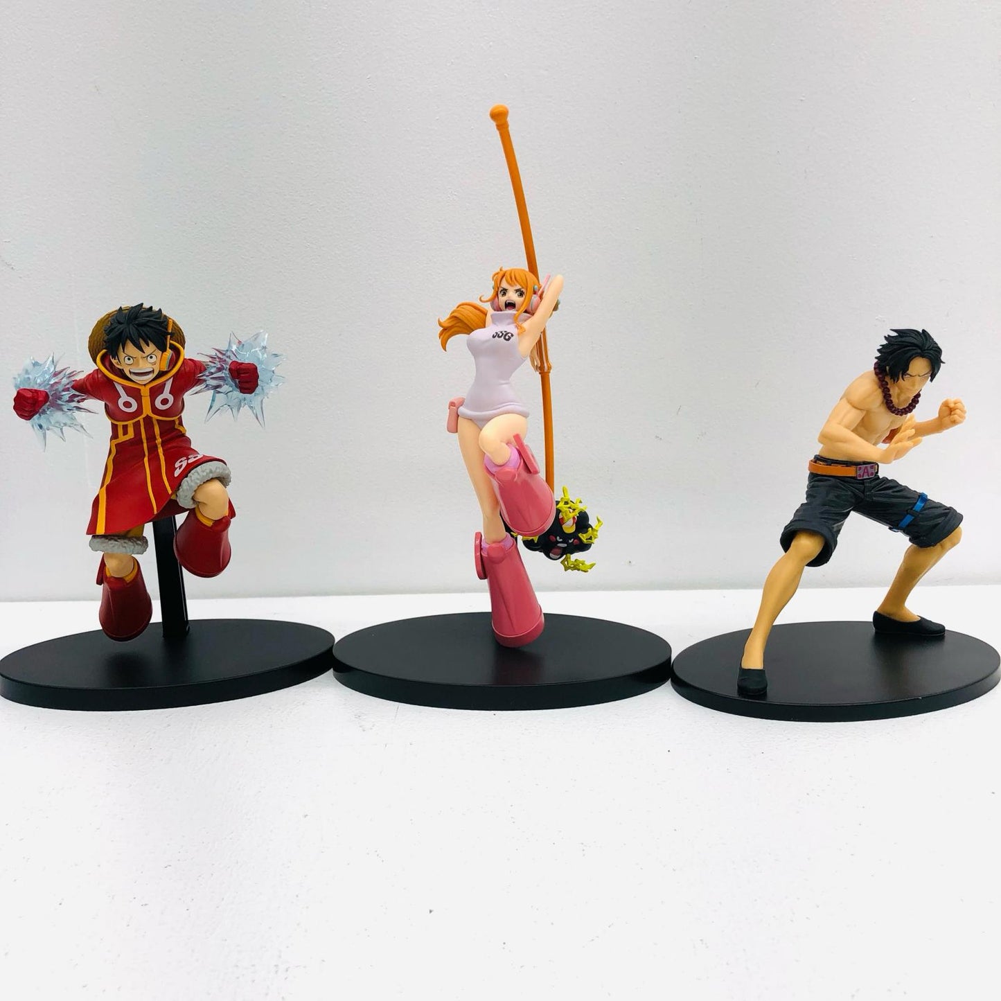 【中古】 フィギュア 「ワンピース」 ルフィ ナミ エース バトルレコードコレクション 3体セット【フィギュア】【加古川物流】