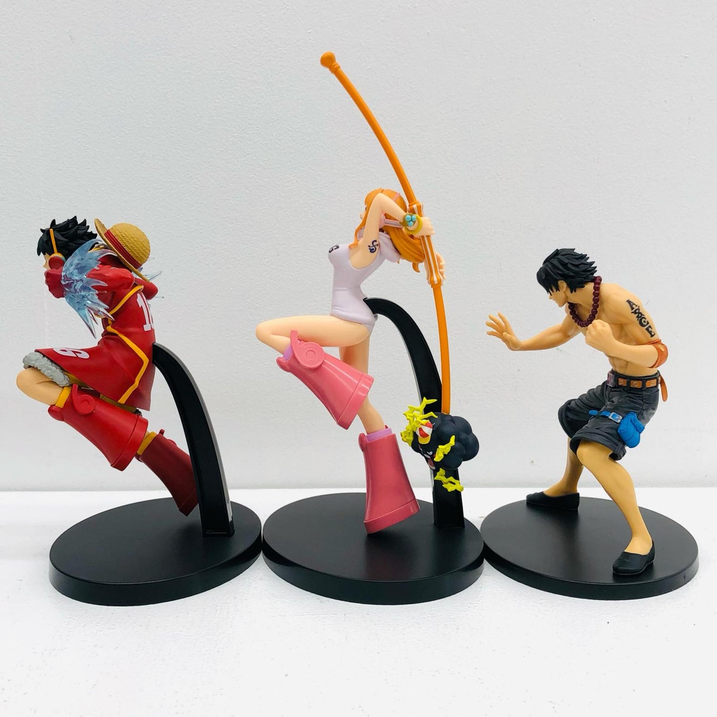 【中古】 フィギュア 「ワンピース」 ルフィ ナミ エース バトルレコードコレクション 3体セット【フィギュア】【加古川物流】