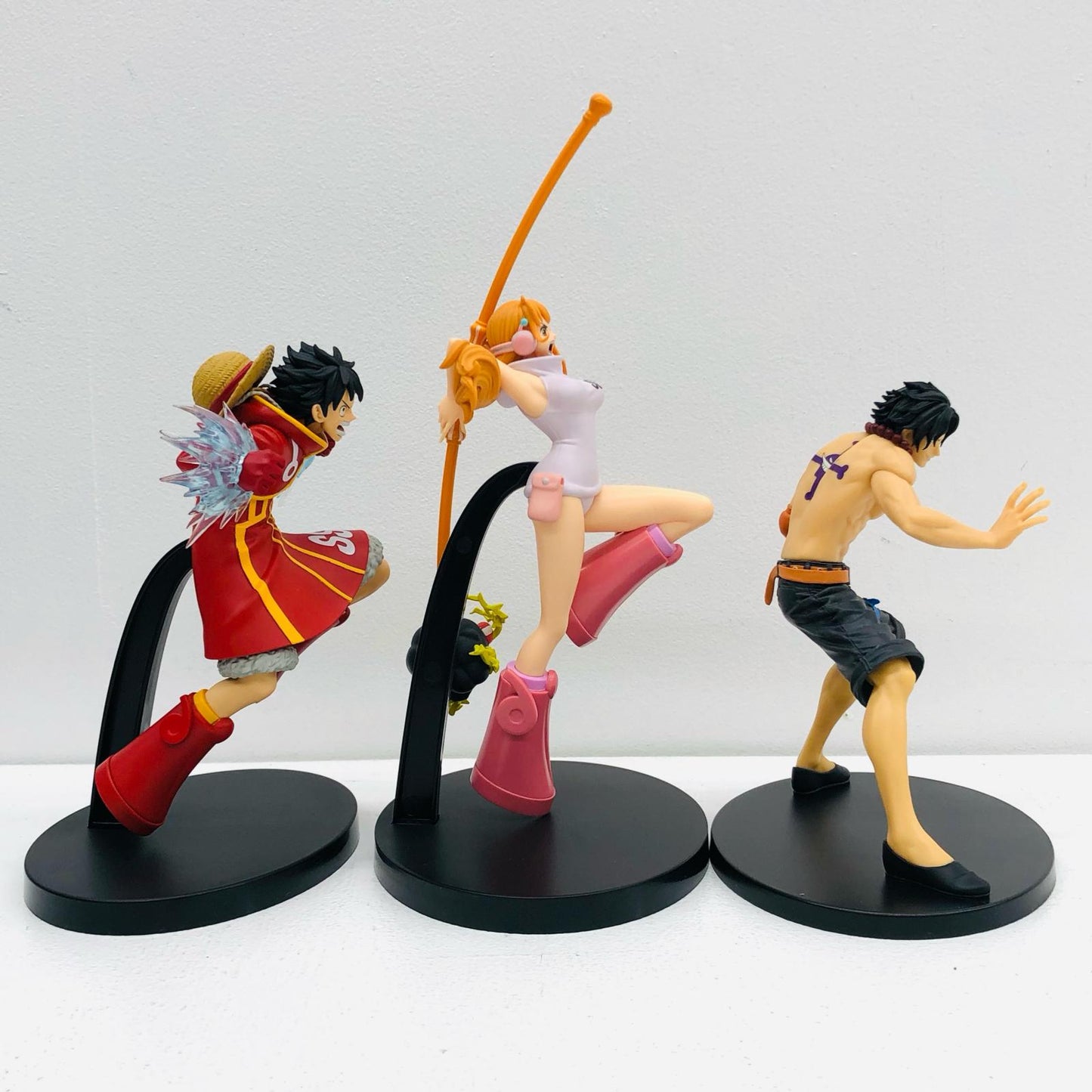 【中古】 フィギュア 「ワンピース」 ルフィ ナミ エース バトルレコードコレクション 3体セット【フィギュア】【加古川物流】
